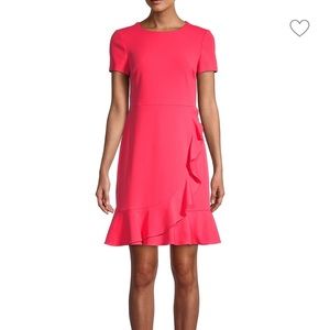 Karl Lagerfeld Paris Ruffled A Line Dress Size 6